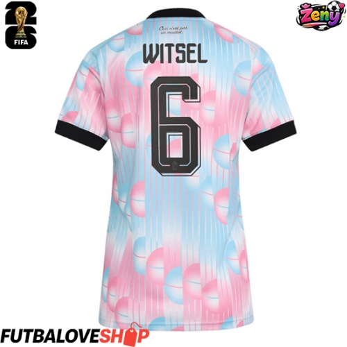 Dres Belgicko Axel Witsel #6 Preč pre Ženy MS 2026 Krátky Rukáv